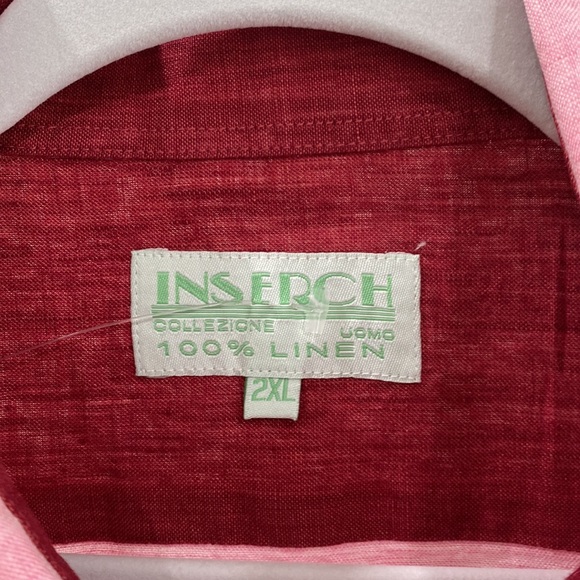 INSERCH COLLEZIONE 100% LINEN SHIRT - Picture 2 of 12